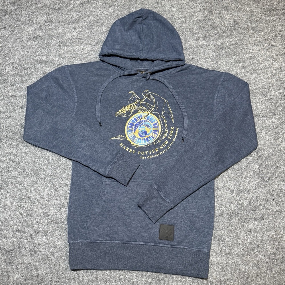 Harry Potter New York Broadway Sweater Womens XS Navy Wizarding World‎ Hoodie